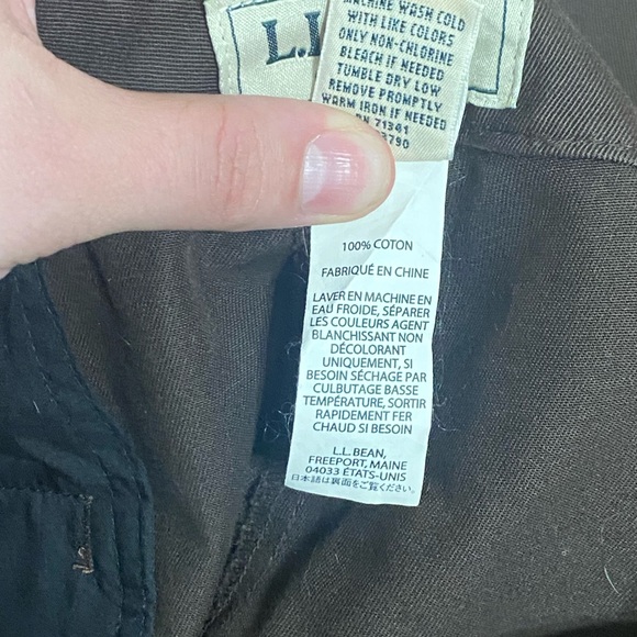 Vintage Y2K L.L Bean mid rise curvy fit Tapered Pant in brown - Picture 7 of 9